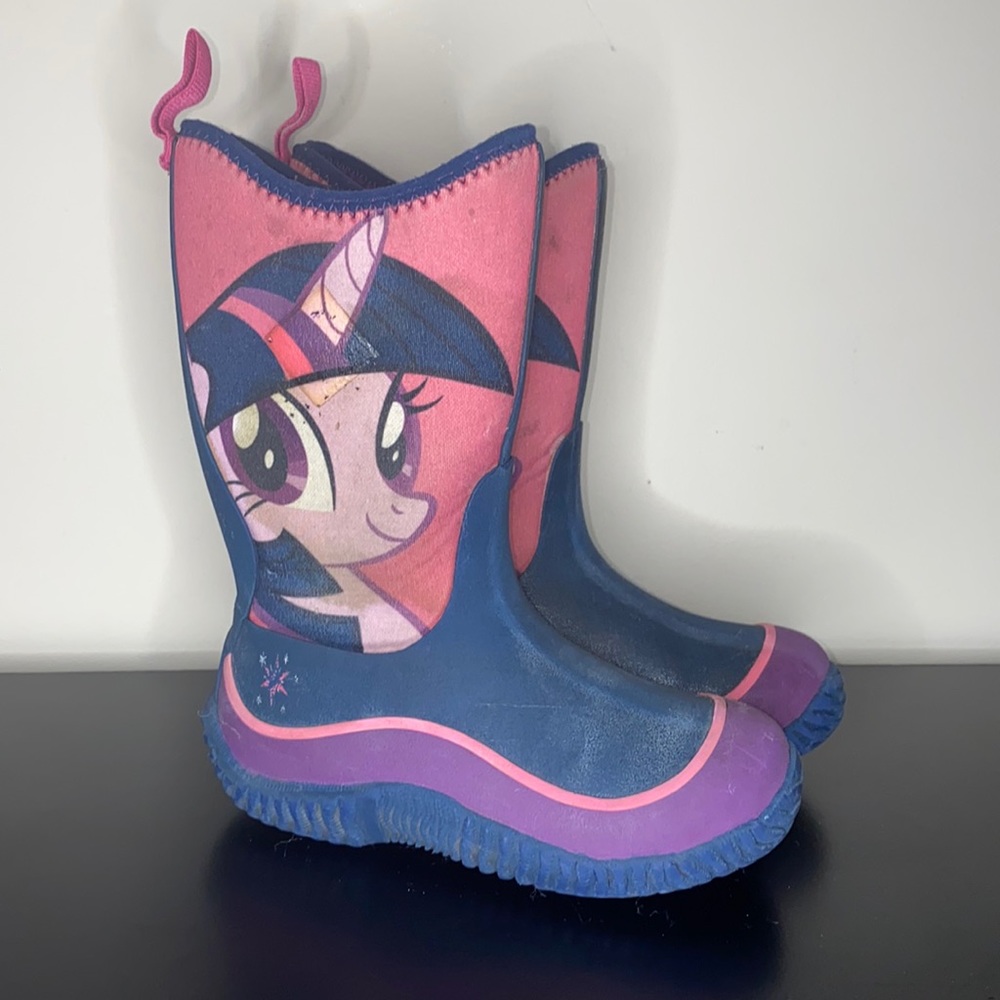 The Original Muck Boot Company My Little Pony Waterproof Rain Boot Girls Size 12